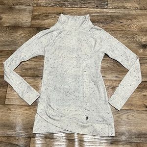 Smartwool Speckled Gray Long Sleeve Top women’s size small